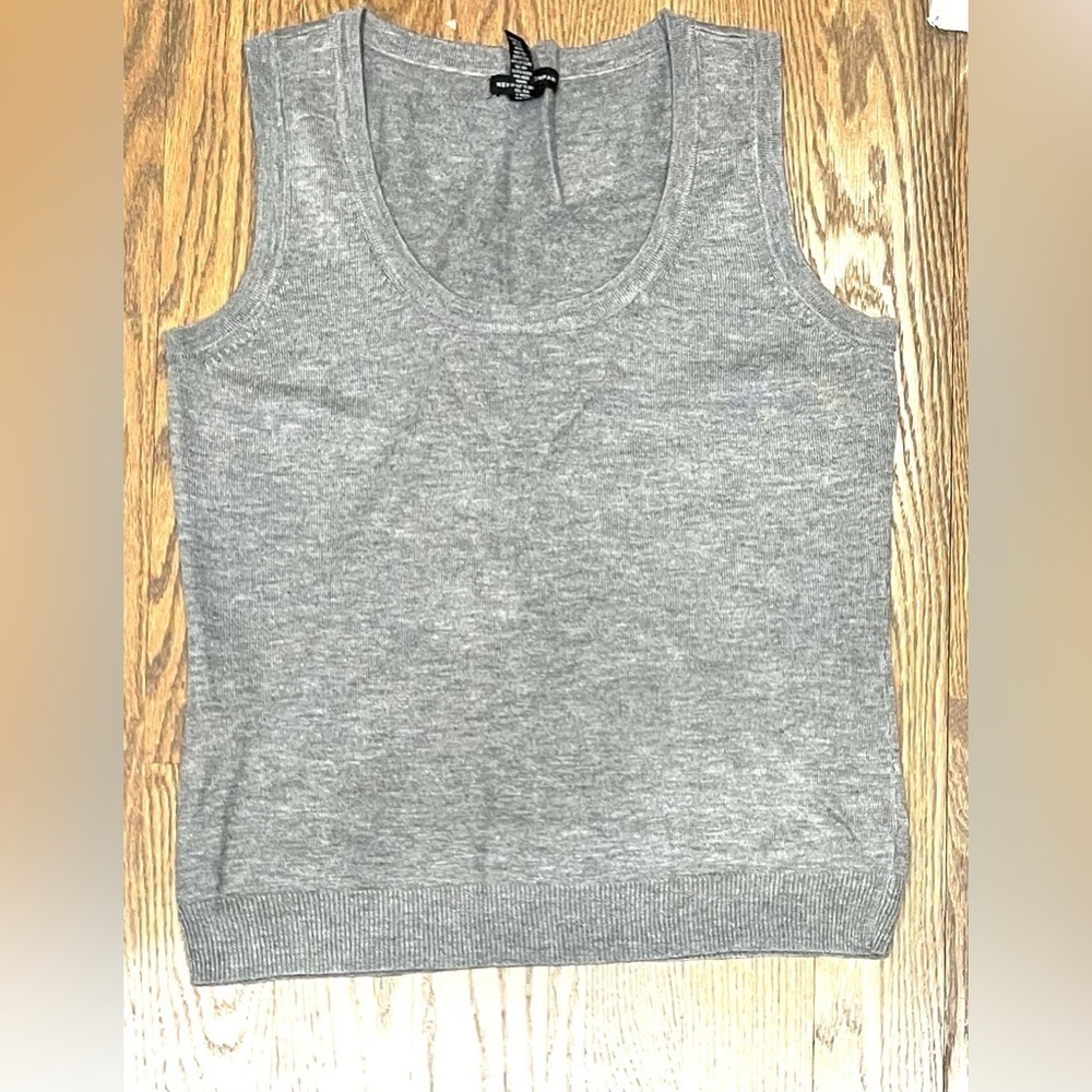 sleeveless sweater gray